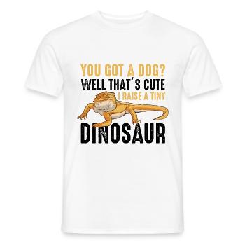 Bartagame saying reptiles lizard gifts - Men's T-Shirt - white - Front - AI Model Male 178 dark (178cm)