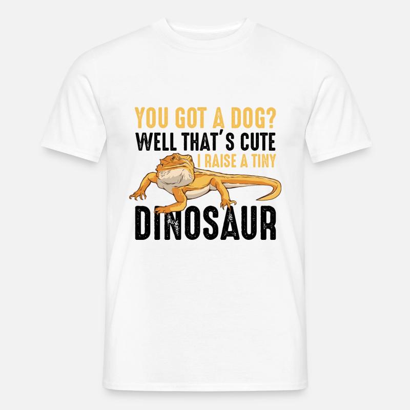 Bartagame Spruch Reptilien Eidechsen geschenke - Männer T-Shirt - Weiß