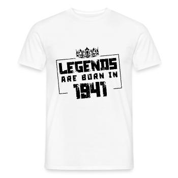 1941 Legends Born in - Men's T-Shirt - white - Front - AI Model Male 178 dark (178cm)