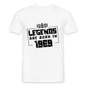1969 Légendes nées en - T-shirt homme - blanc - Devant - AI Model Male 178 dark (178cm)
