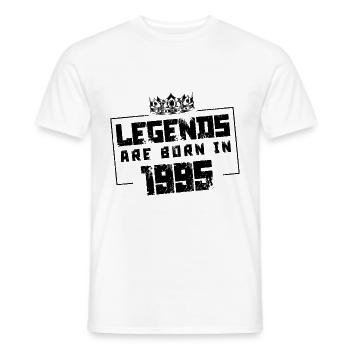1995 legends born in - Männer T-Shirt - Weiß - Vorne - AI Model Male 178 dark (178cm)