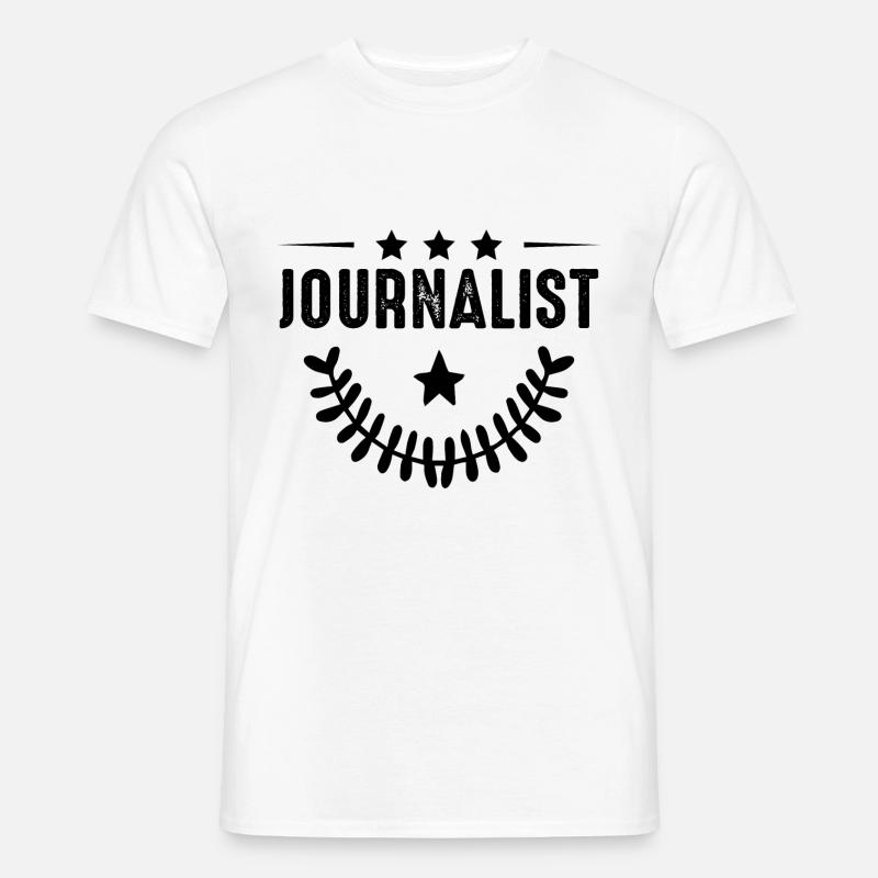 Journalist Beruf - Männer T-Shirt - Weiß