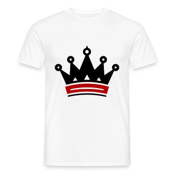 Symbole de la couronne - T-shirt homme - blanc - Devant - AI Model Male 178 dark (178cm)
