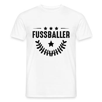 Footballeur Footballeur Joueur - T-shirt homme - blanc - Devant - AI Model Male 178 dark (178cm)
