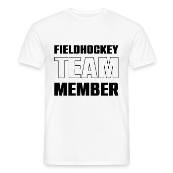 Fieldhockey Team - Männer T-Shirt - Weiß - Vorne - AI Model Male 178 dark (178cm)