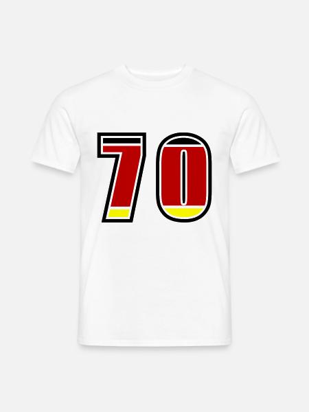 70 Number Germany Jersey - Men's T-Shirt - white