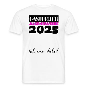 Jugendweihe 2025 Gästebuch Geschenk Mädchen Jungen - Männer T-Shirt - Weiß - Vorne - AI Model Male 178 dark (178cm)