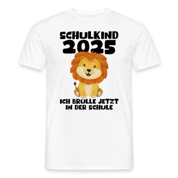 School Child 2025 Young Girls School Enrollment 2025 Decoration - Men's T-Shirt - white - Front - AI Model Male 178 dark (178cm)