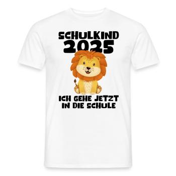 School Child 2025 Young Girls School Enrollment 2025 Decoration - Men's T-Shirt - white - Front - AI Model Male 178 dark (178cm)