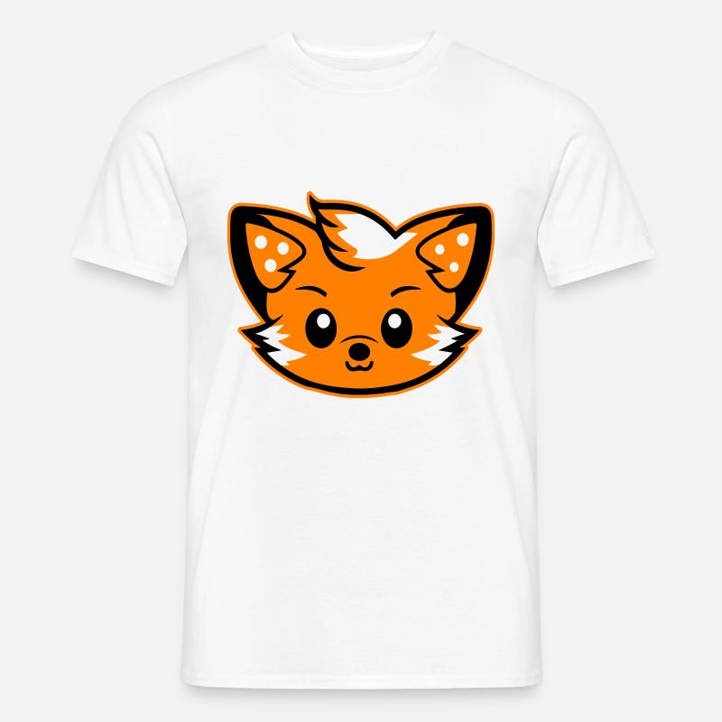 Fox Head Comic Mignon - T-shirt homme - blanc
