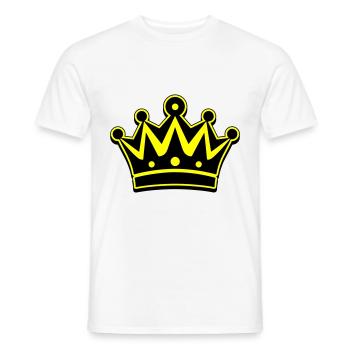 Crown Icon Symbol - Men's T-Shirt - white - Front - AI Model Male 178 dark (178cm)