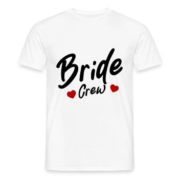 Bride Crew Herz - Männer T-Shirt - Weiß - Vorne - AI Model Male 178 dark (178cm)