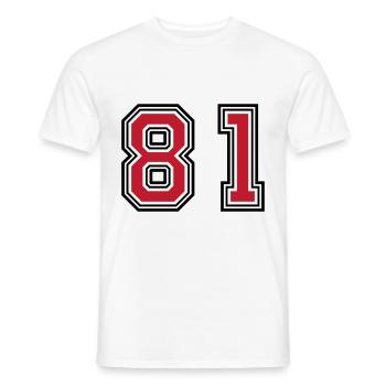 81 Symbole numérique - T-shirt homme - blanc - Devant - AI Model Male 178 dark (178cm)