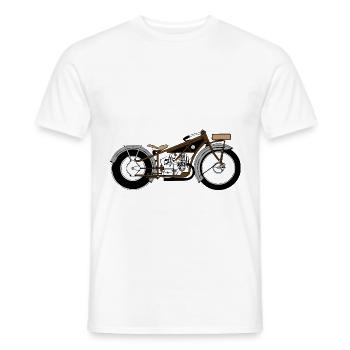 Vintage car motorcycle - Men's T-Shirt - white - Front - AI Model Male 178 dark (178cm)