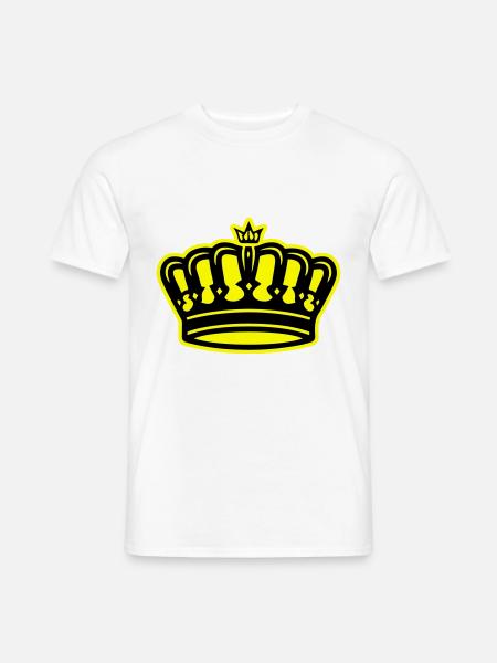 Krone Symbol King - Männer T-Shirt - Weiß