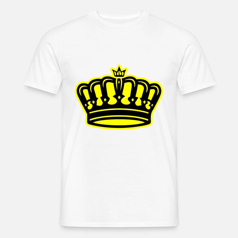 Krone Symbol King - Männer T-Shirt - Weiß