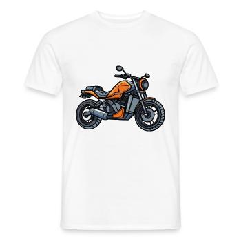 Motard Motard - T-shirt homme - blanc - Devant - AI Model Male 178 dark (178cm)