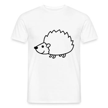 Hérisson animal comique - T-shirt homme - blanc - Devant - AI Model Male 178 dark (178cm)