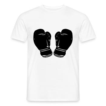 Boxing Gloves Symbol Boxing Sports - Men's T-Shirt - white - Front - AI Model Male 178 dark (178cm)