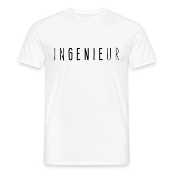 Ingenieur InGENIEur - Männer T-Shirt - Weiß - Vorne - AI Model Male 178 dark (178cm)