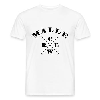 Malle Crew - Men's T-Shirt - white - Front - AI Model Male 178 dark (178cm)