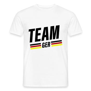 Team Germany - Männer T-Shirt - Weiß - Vorne - AI Model Male 178 dark (178cm)