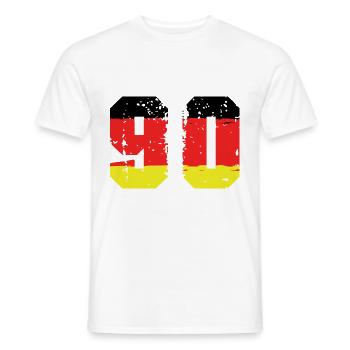 90 Number Germany Jersey - Men's T-Shirt - white - Front - AI Model Male 178 dark (178cm)