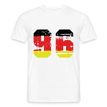 96 Numéro Allemagne Jersey - T-shirt homme - blanc - Devant - AI Model Male 178 dark (178cm)