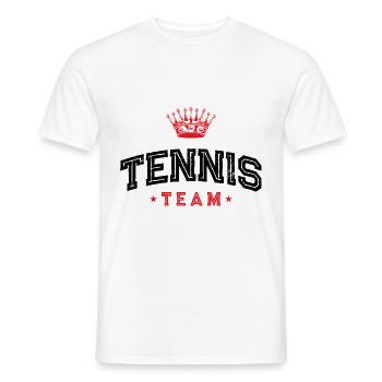 Tennis Team - Männer T-Shirt - Weiß - Vorne - AI Model Male 178 dark (178cm)