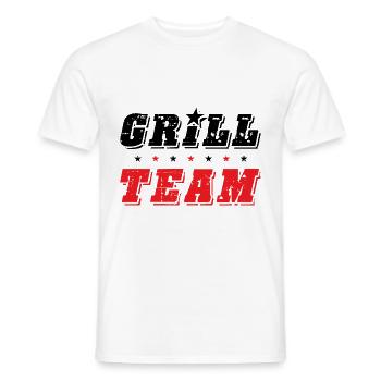 Grill Team - Männer T-Shirt - Weiß - Vorne - AI Model Male 178 dark (178cm)