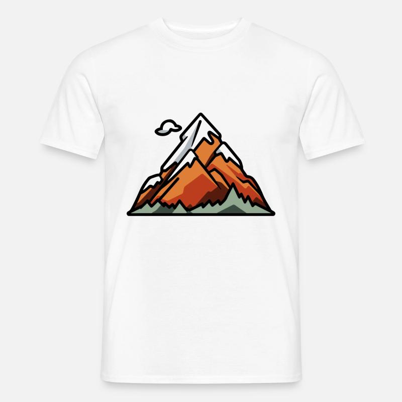 Berge Landschaft - Männer T-Shirt - Weiß