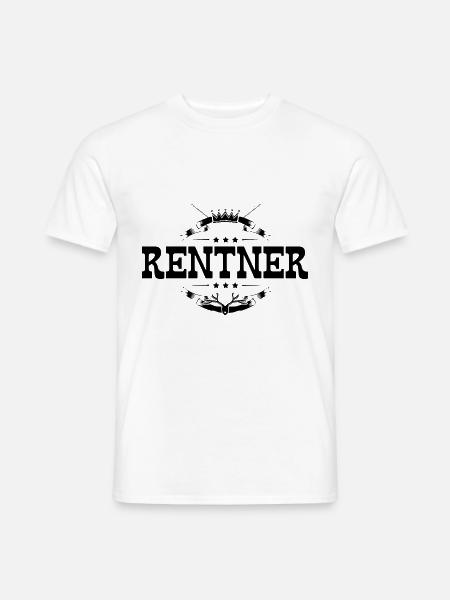 Rentner Rente - Männer T-Shirt - Weiß
