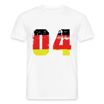 Maillot Allemagne numéro 4 - T-shirt homme - blanc - Devant - AI Model Male 178 dark (178cm)