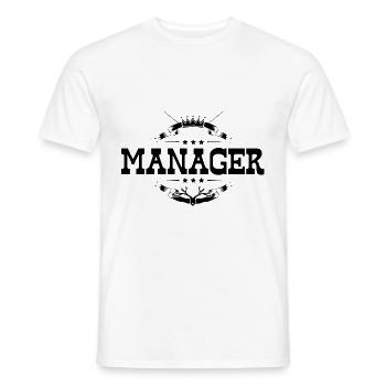 Manager Beruf - Männer T-Shirt - Weiß - Vorne - AI Model Male 178 dark (178cm)