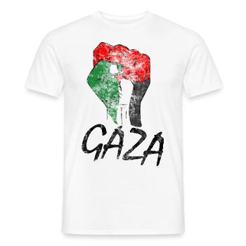 Libérez la Palestine Libérez la Liberté Palestine - T-shirt homme - blanc - Devant - AI Model Male 178 dark (178cm)