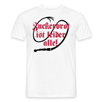 Zuckerbrot und Peitsche - Männer T-Shirt - Weiß - Vorne - AI Model Male 178 dark (178cm)