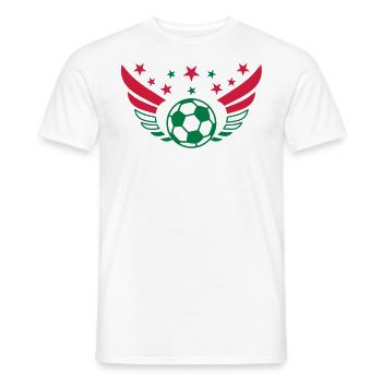 Fussball Fluegel Ungarn Magyarország Magyar - Männer T-Shirt - Weiß - Vorne - AI Model Male 178 dark (178cm)