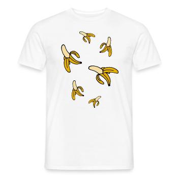 bananes - T-shirt homme - blanc - Devant - AI Model Male 178 dark (178cm)