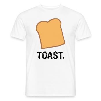 Toast. - Männer T-Shirt - Weiß - Vorne - AI Model Male 178 dark (178cm)