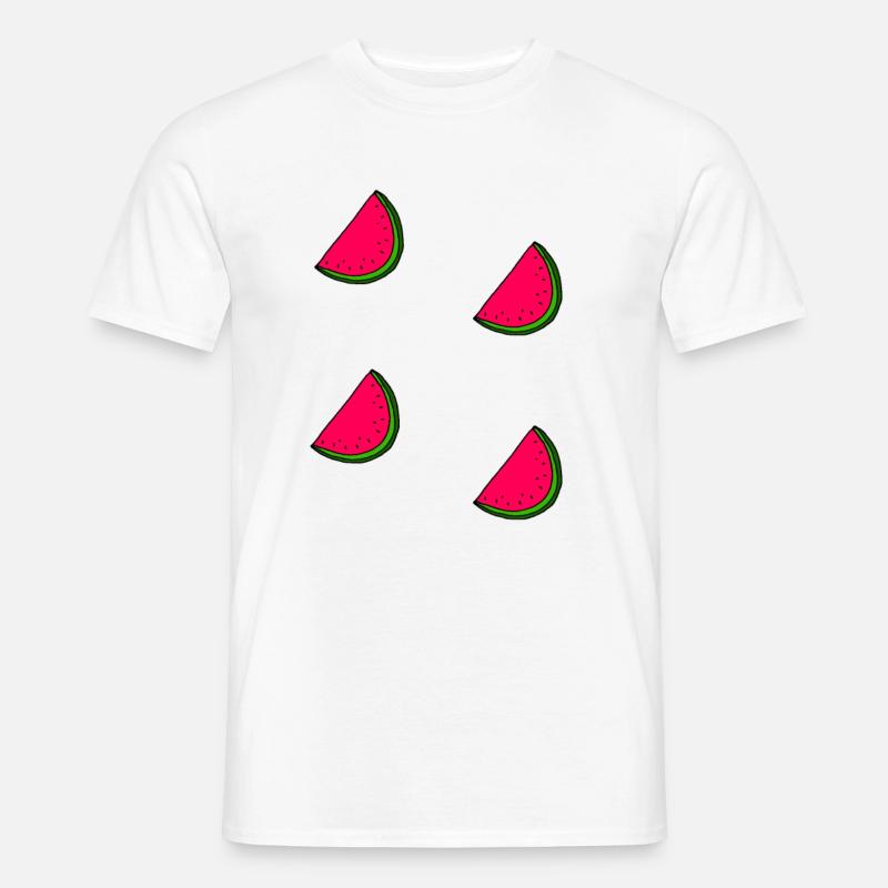 Wassermelonen - Männer T-Shirt - Weiß