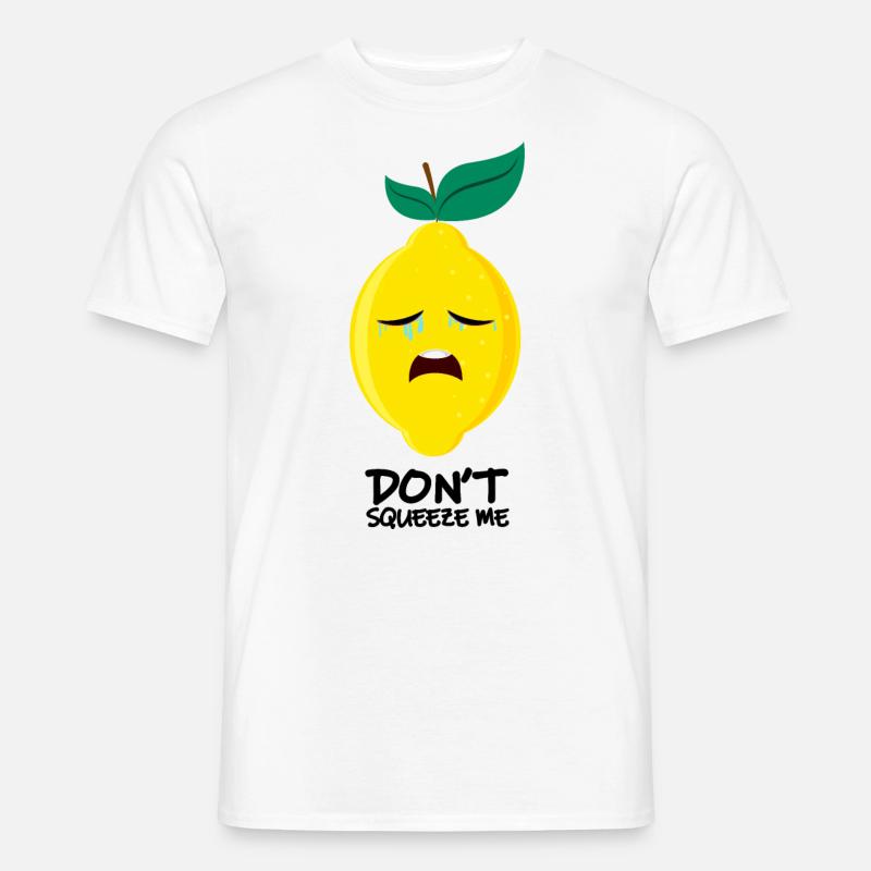 weinende Zitrone | crying lemon - Männer T-Shirt - Weiß