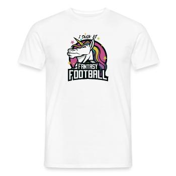 I Suck At Fantasy Football - Fantasy Football Lose - Männer T-Shirt - Weiß - Vorne - AI Model Male 178 dark (178cm)