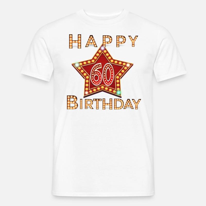60. Geburtstag - Männer T-Shirt - Weiß