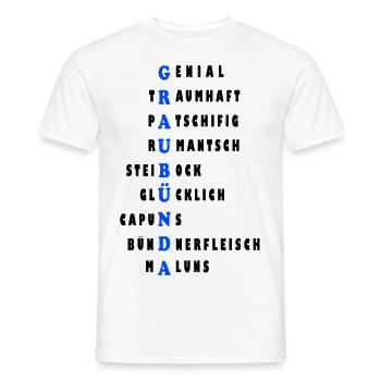 graubünda - Männer T-Shirt - Weiß - Vorne - AI Model Male 178 dark (178cm)