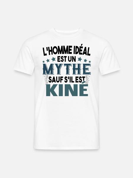 Kiné Kinésithérapeute Métier Médecin Cadeau Humour - T-shirt homme - blanc