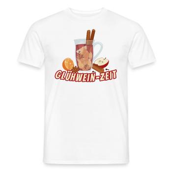 Weihnachtsmarkt Weihnachten Glühwein - Männer T-Shirt - Weiß - Vorne - AI Model Male 178 dark (178cm)