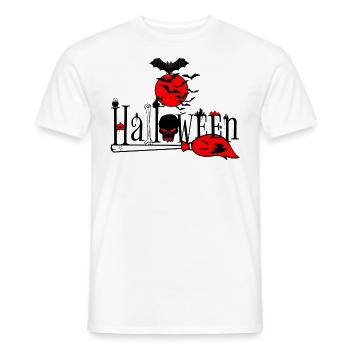 Joyeux halloween - T-shirt homme - blanc - Devant - AI Model Male 178 dark (178cm)