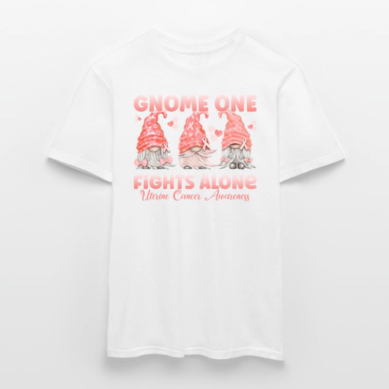 Gnome One Bekämpft Gebärmutterkrebs Männer T-Shirt