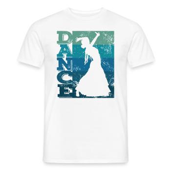 Flamenco Frau Mit Flamencokleid - Männer T-Shirt - Weiß - Vorne - AI Model Male 178 dark (178cm)