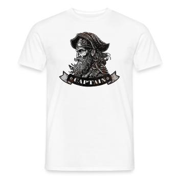 Capitaine - T-shirt homme - blanc - Devant - AI Model Male 178 dark (178cm)